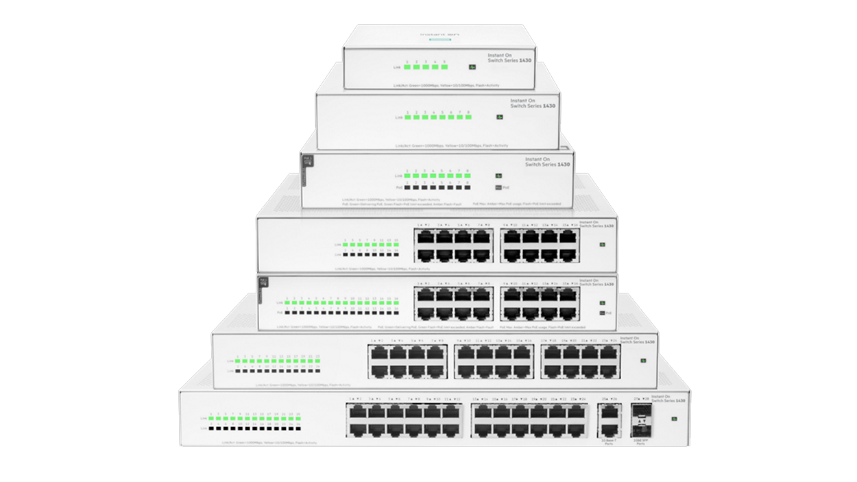 Aruba Instant On Switches 1430 - 5-28 Port 